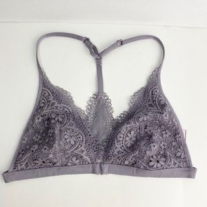 Body By Victoria Dusty Purple Lace Bralette Sz. L